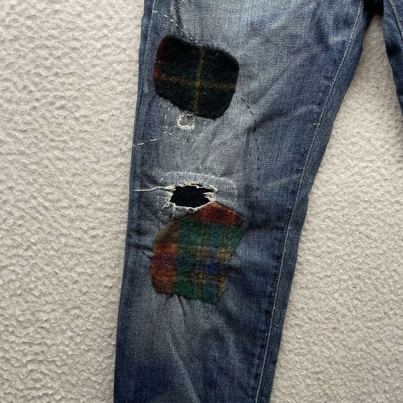 Polo Ralph Lauren Jeans Womens 29x29 Tag 25 Astor Boyfriend Slim Patch Distress - Picture 4 of 16